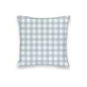 "Ho Ho Ho" Sweater Pups Blue Quilted Mini Pillow 8" x 8"