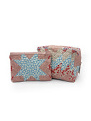 Adeline Patchwork Rose Quilted Makeup Bag
