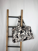 Bella Hide Brown Quilted Tote