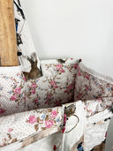 Roselynn White Quilted Tote