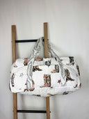 Thunderbird Boots Neutral Quilted Weekender Duffle Bag