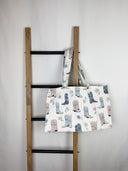 Daisy Boots Pastel Quilted Tote