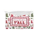 "Merry Christmas Yall" Quilted Makeup Bag